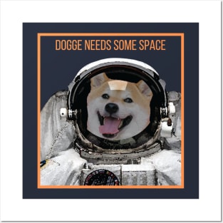 Shiba Inu needs space Posters and Art